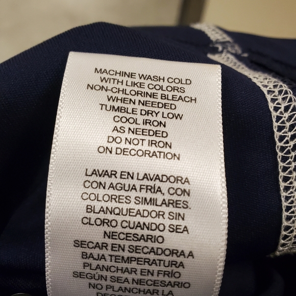 Penn State Men's Polo Collard Shirt Blue White 2XL Dri Fit Athletic - Picture 4 of 6